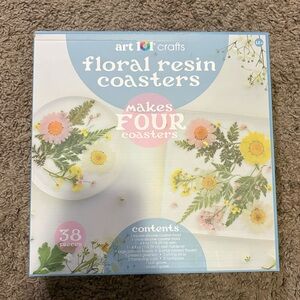 Art 101 Craft Floral Resin Coasters Kit